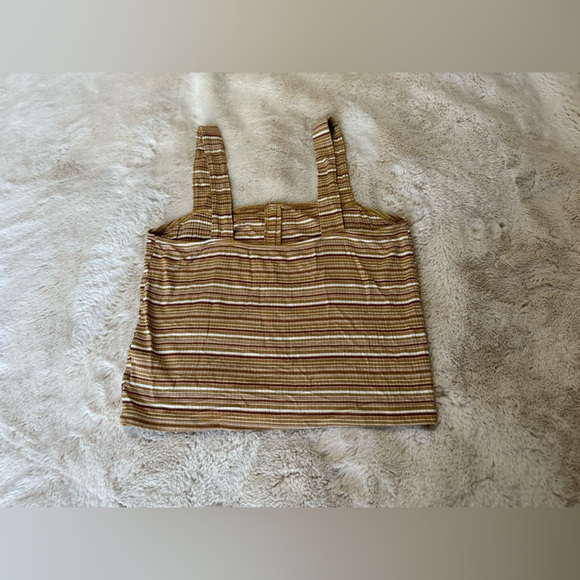 American Eagle soft and sexy ribbed button front tank. Size S - Picture 5 of 7